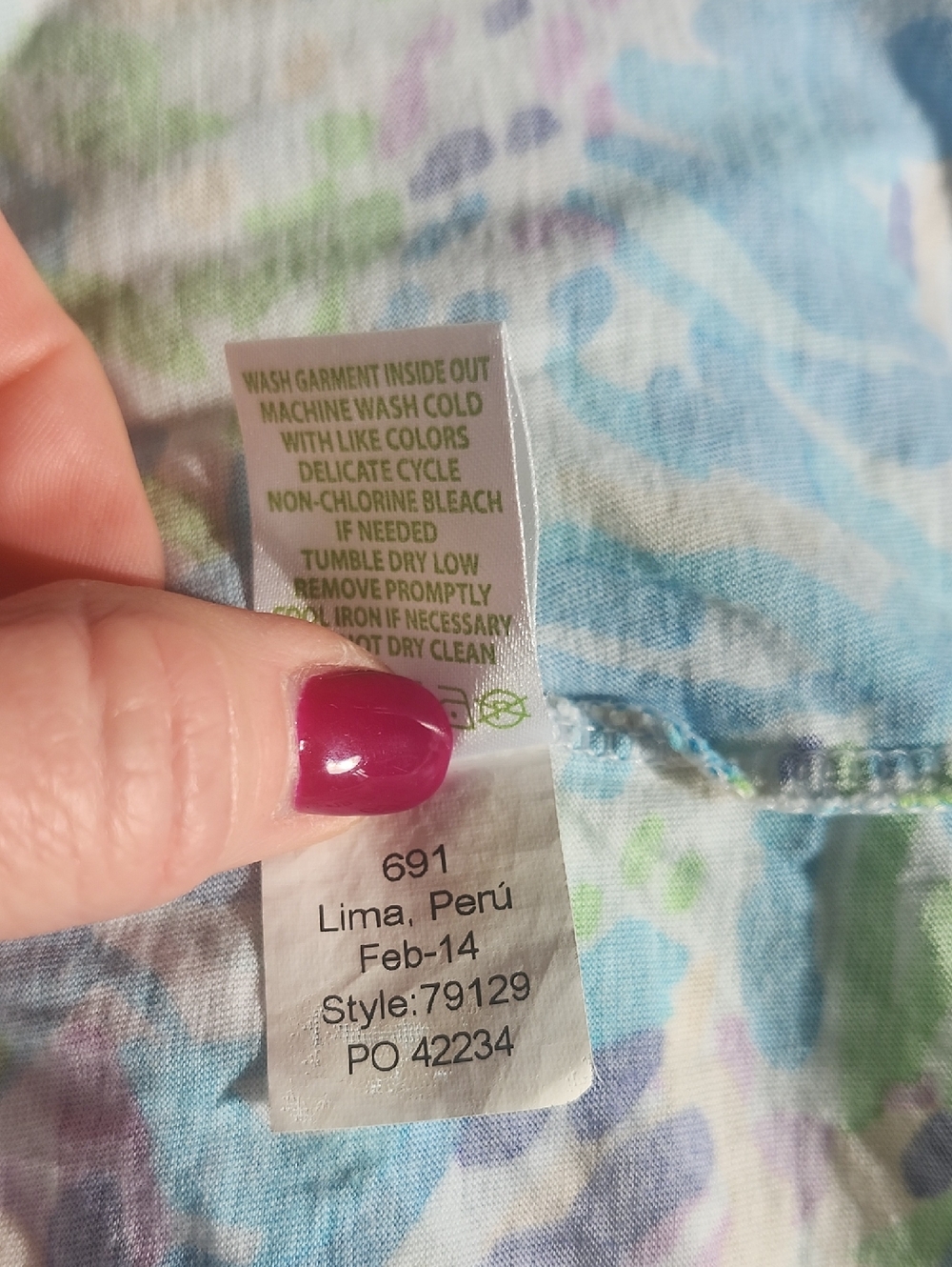 Lilly Pulitzer Daniella Dress In Resort White Sea Soiree, Blue Green Purple, L - Picture 9 of 9